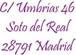 C/ Umbrias 46  Soto del Real  (Madrid)